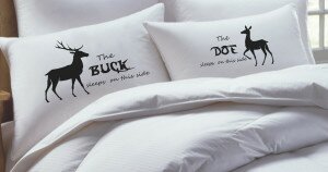 buck doe pillow